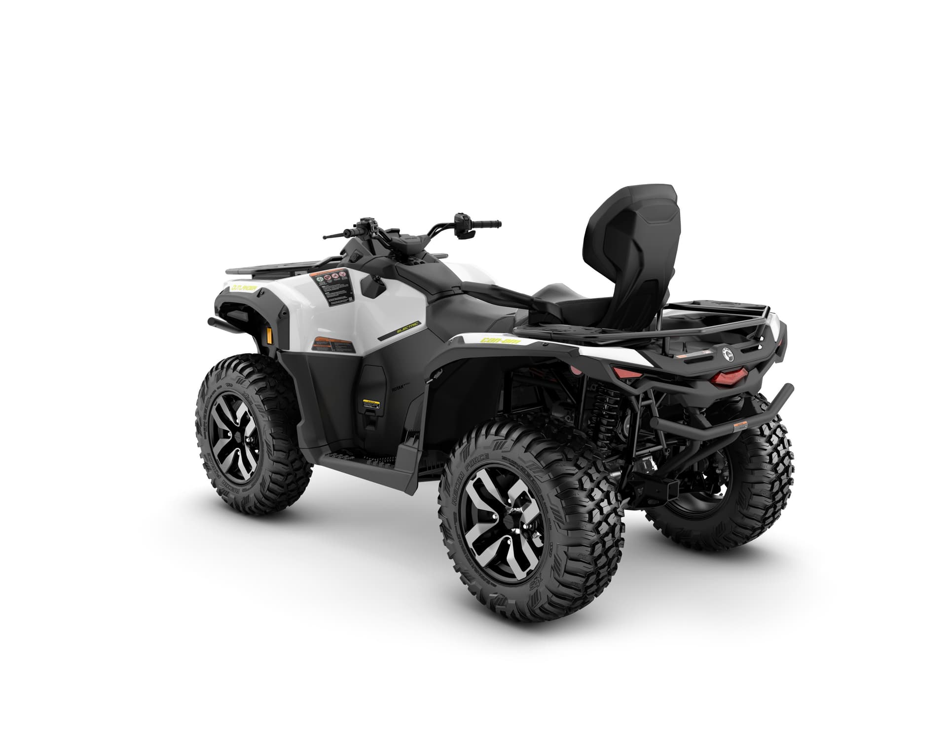 Can-Am Outlander MAX Electric — White, вид сзади