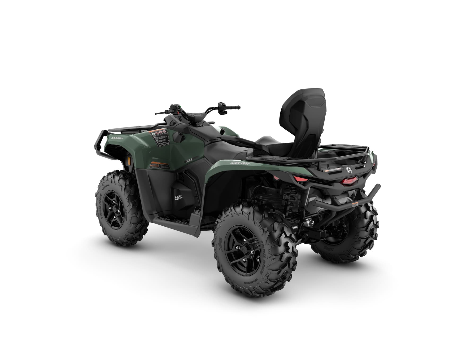 Can-Am Outlander MAX PRO XU HD7 — Compass Green, вид сзади