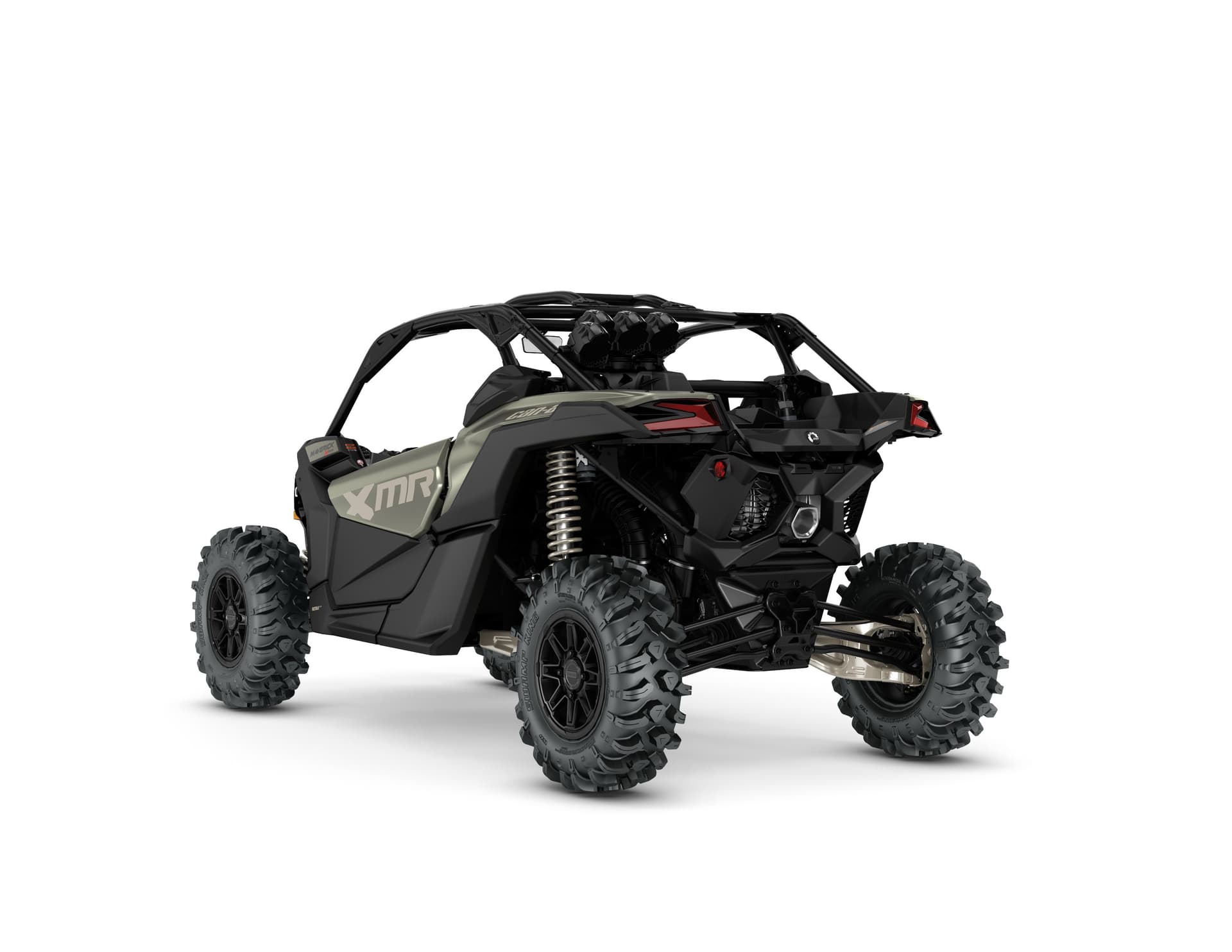Can-Am Maverick X3 X MR 64 Turbo RR — Loft Green Satin, вид сзади