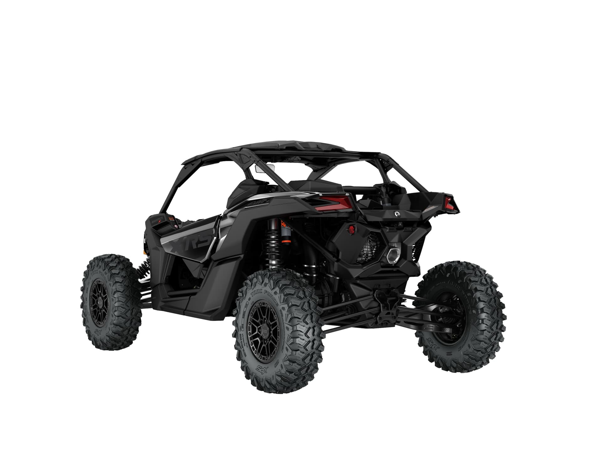 Can-Am Maverick X3 X RS Turbo RR — Triple Black, вид сзади