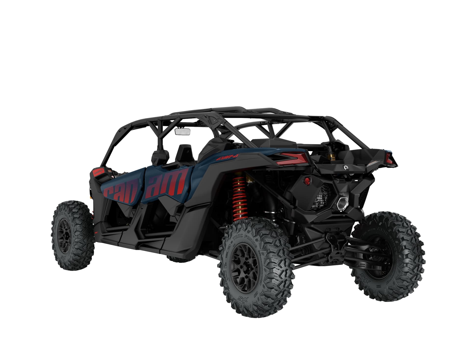 Can-Am Maverick X3 MAX DS Turbo — Dusty Navy, вид сзади