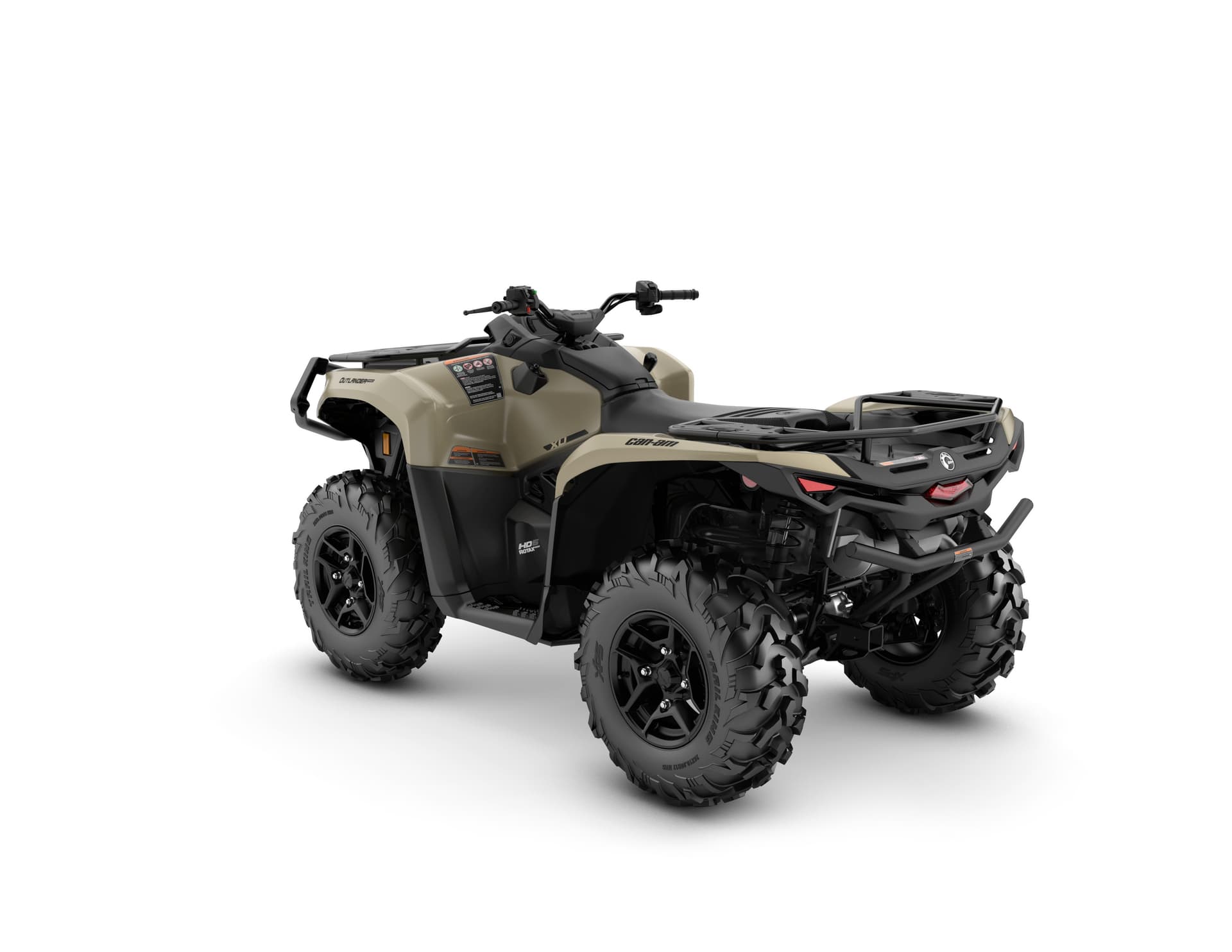 Can-Am Outlander PRO XU HD5 — Desert Tan, вид сзади