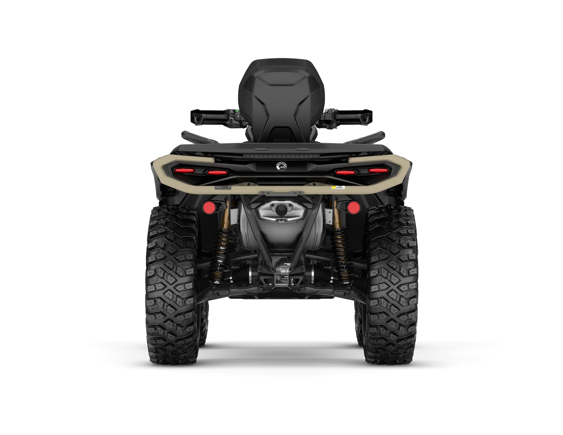 Can-Am Outlander MAX Backcountry 1000R — Stealth & Black, вид сзади