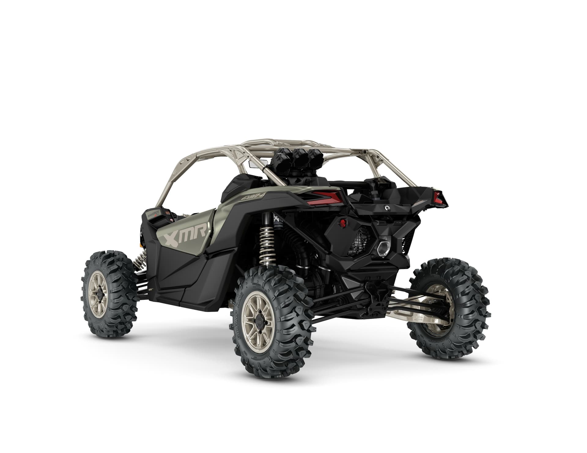 Can-Am Maverick X3 X MR 72 Turbo RR — Loft Green Satin, вид сзади