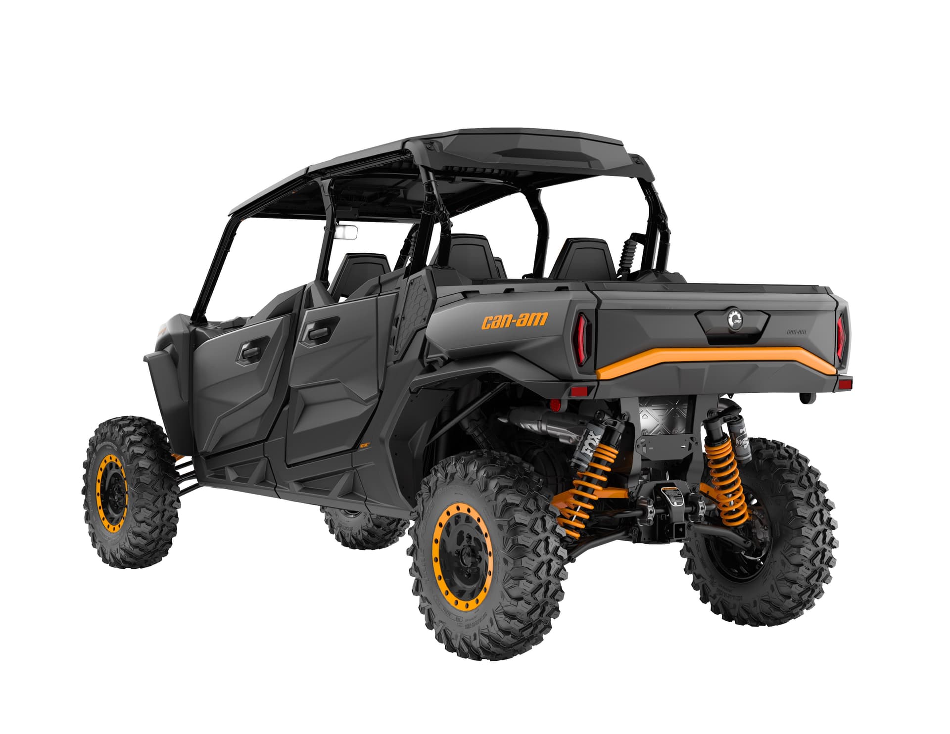 Can-Am Commander MAX XT-P 1000R — Mineral Grey & Orange Crush, вид сзади