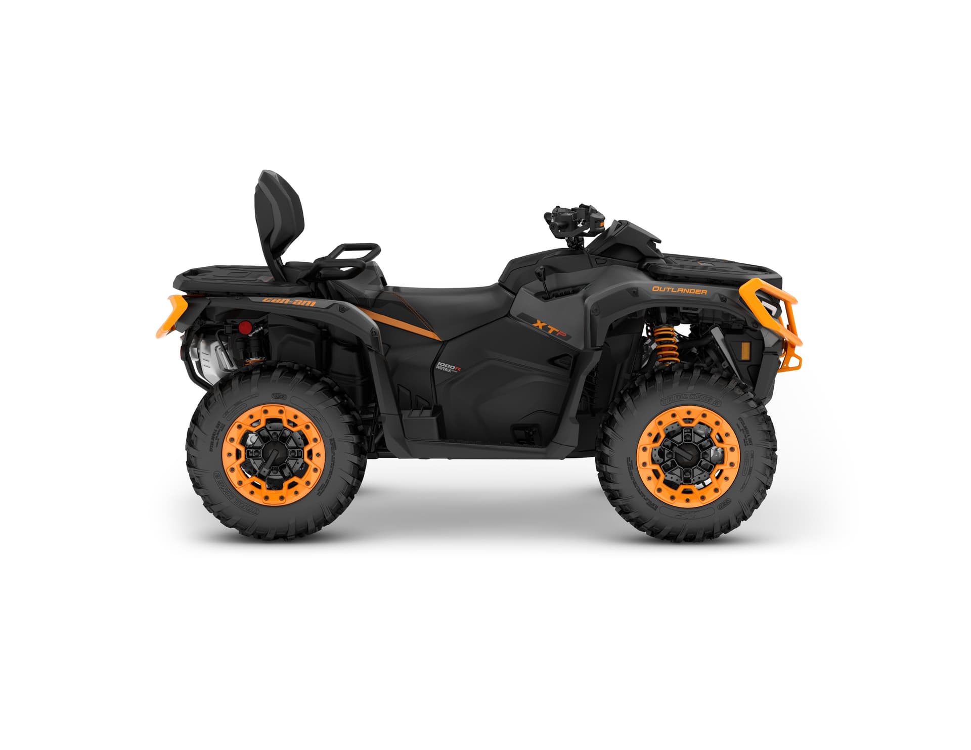 Can-Am Outlander MAX XT-P 1000R — Mineral Grey & Orange Crush, вид сбоку