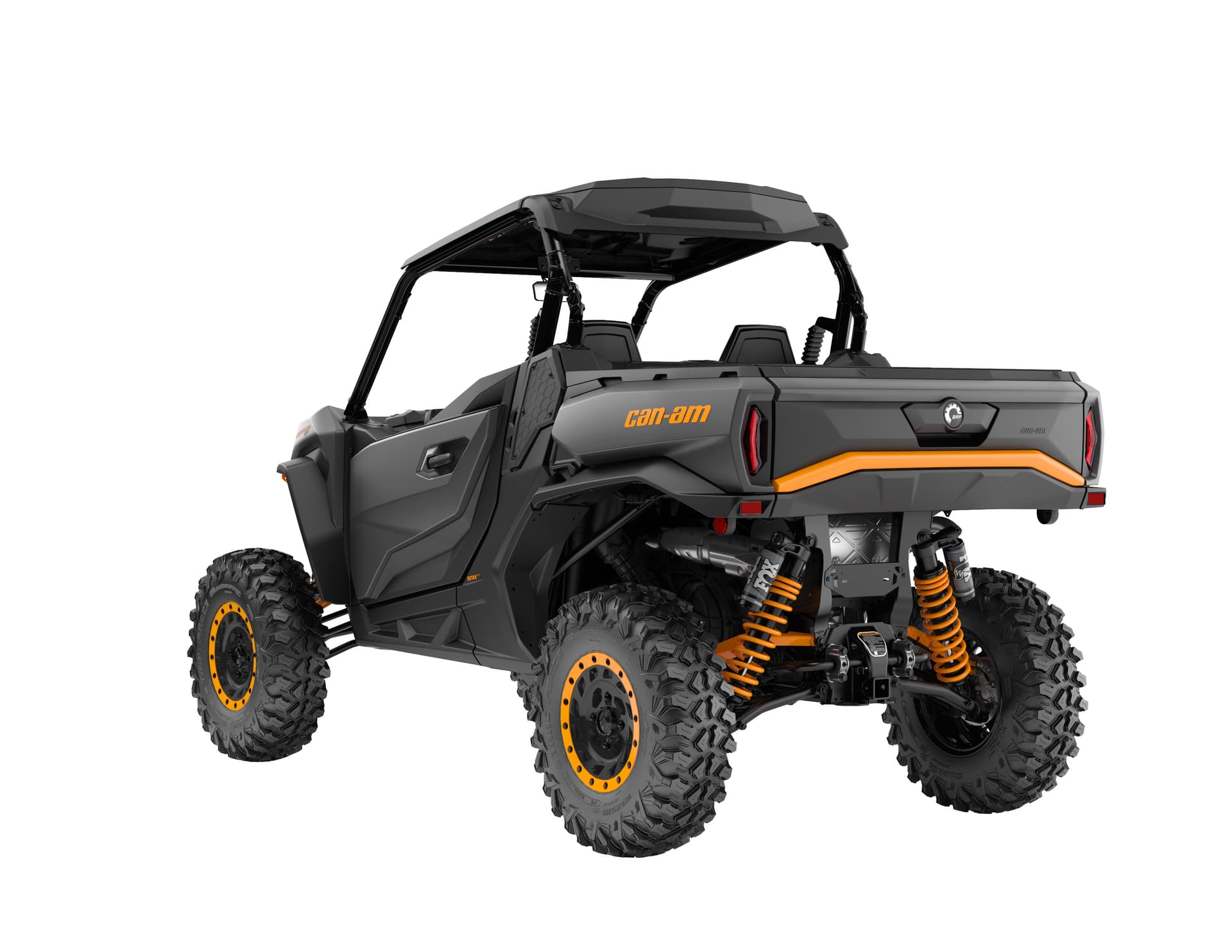 Can-Am Commander XT-P 1000R — Mineral Grey & Orange Crush, вид сзади