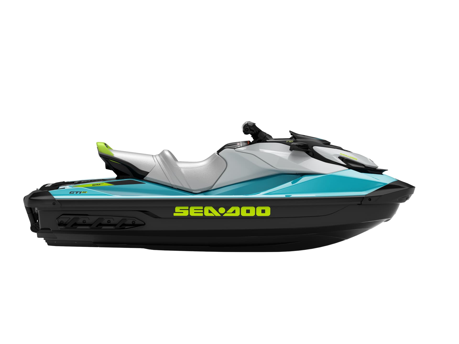Sea-Doo GTI SE 170 — Teal Blue and Manta Green, вид сбоку