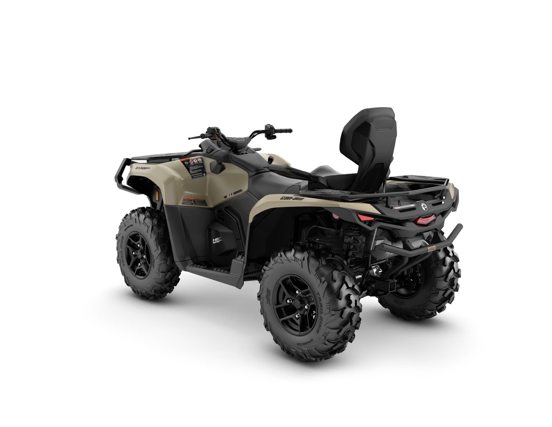 Can-Am Outlander MAX PRO XU HD7 — Desert Tan, вид сзади