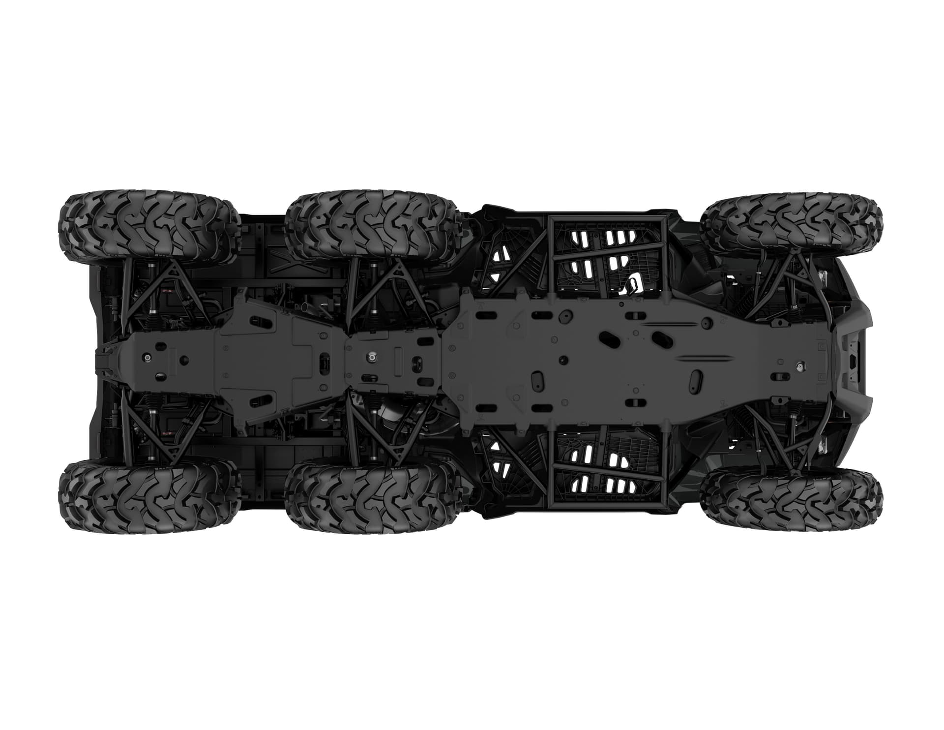 Can-Am Outlander MAX 6x6 DPS 700 — Granite Grey, вид снизу