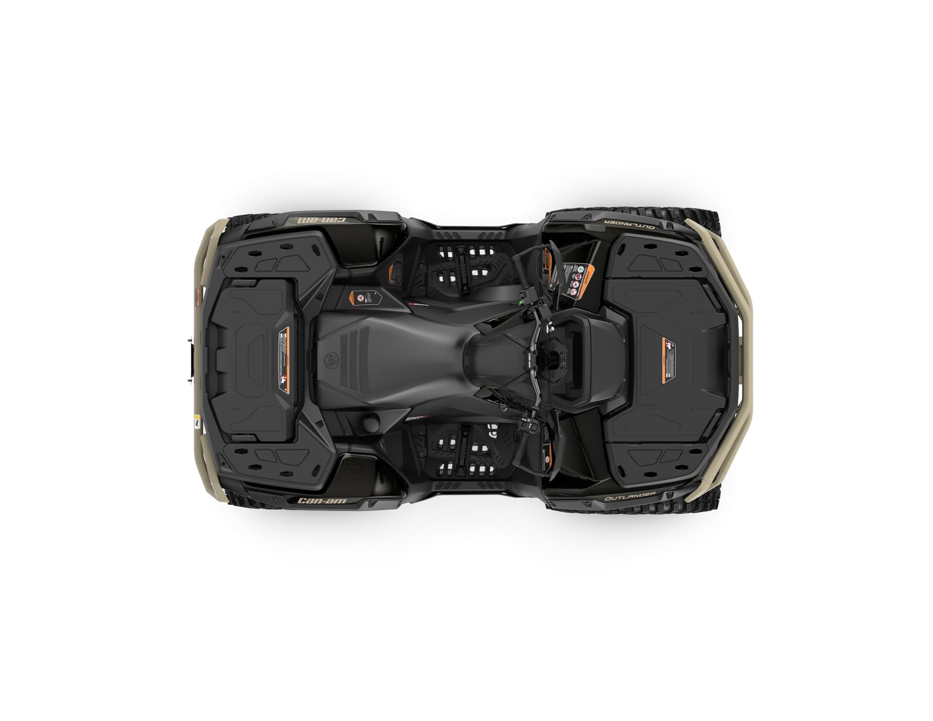 Can-Am Outlander Backcountry 1000R — Stealth & Black, вид сверху