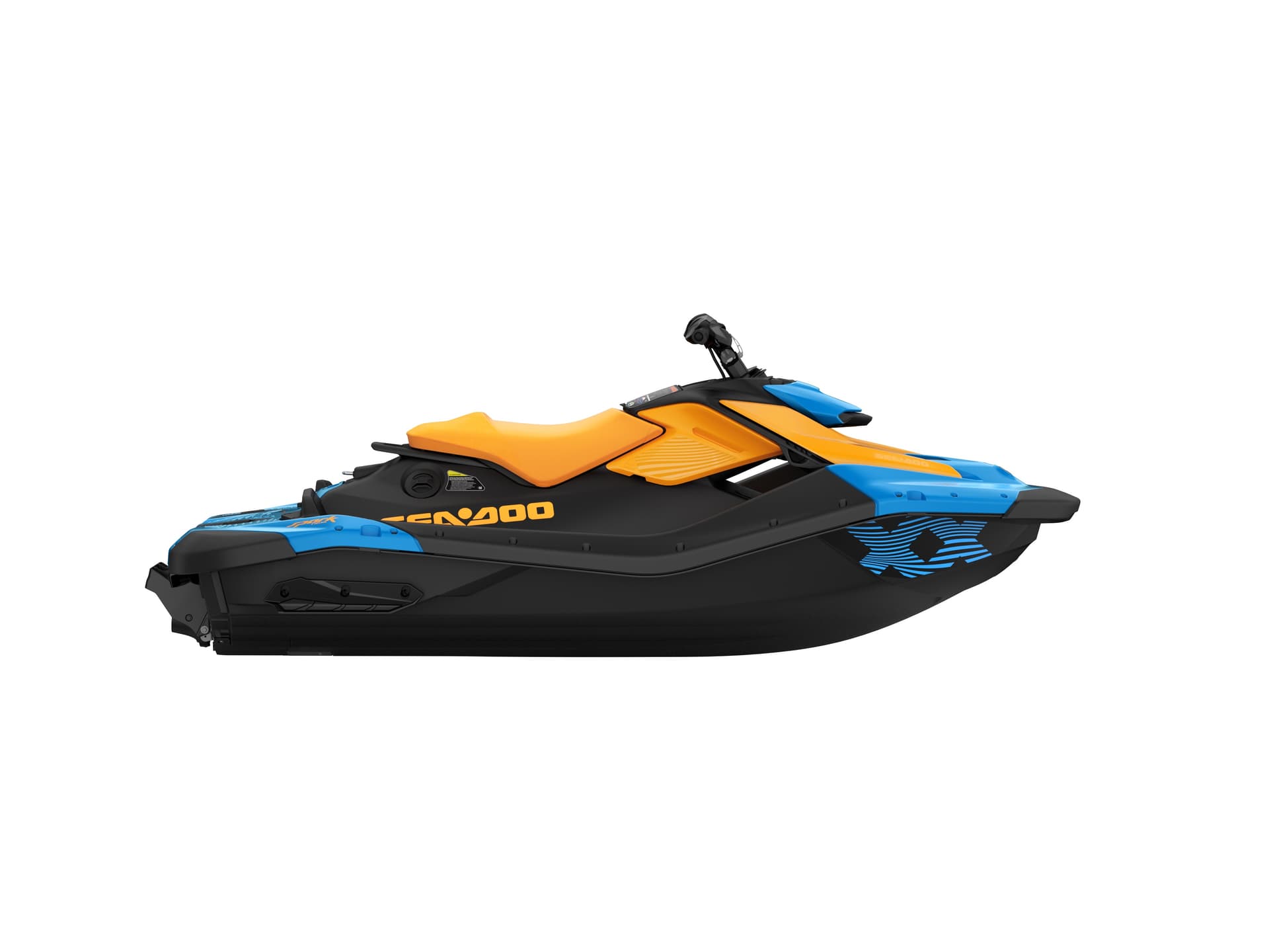 Sea-Doo Spark Trixx 90 — Gulfstream Blue and Orange Crush, вид сбоку