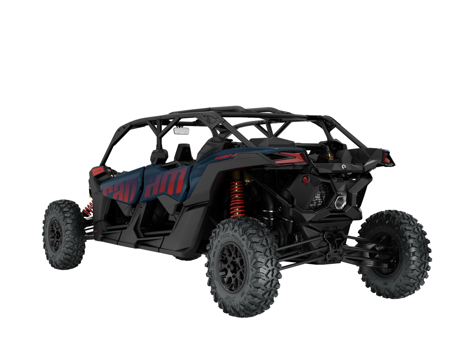 Can-Am Maverick X3 MAX RS Turbo RR — Dusty Navy, вид сзади