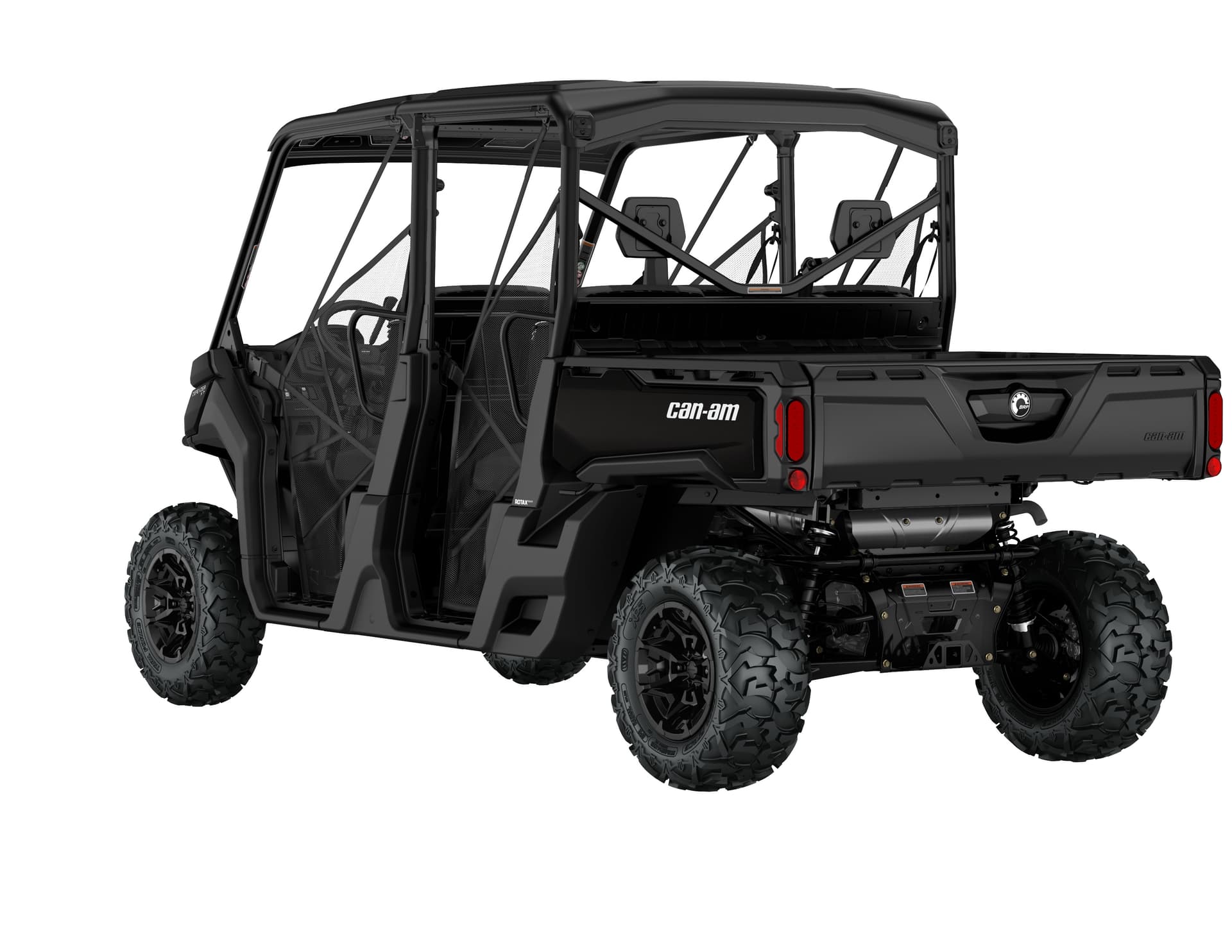 Can-Am Defender MAX XT HD9 — Stealth Black, вид сзади