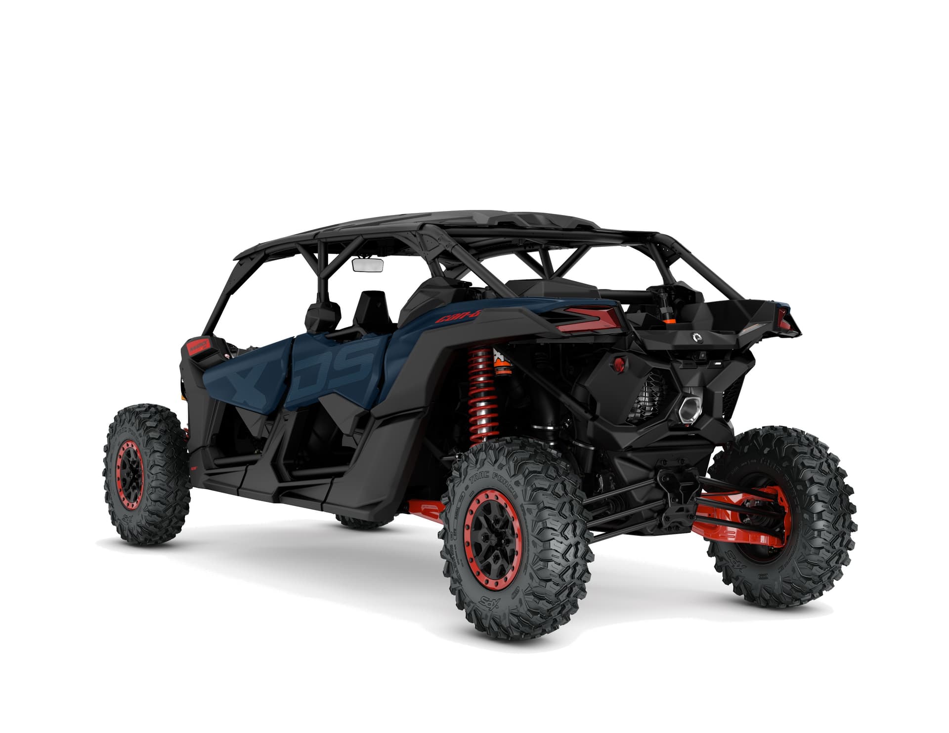 Can-Am Maverick X3 MAX X DS Turbo RR — Dusty Navy, вид сзади