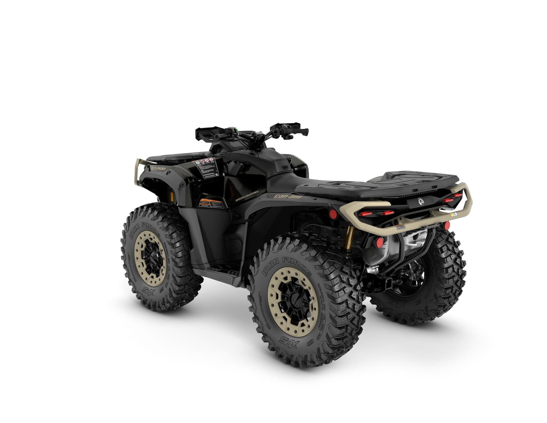 Can-Am Outlander Backcountry 1000R — Stealth & Black, вид сзади