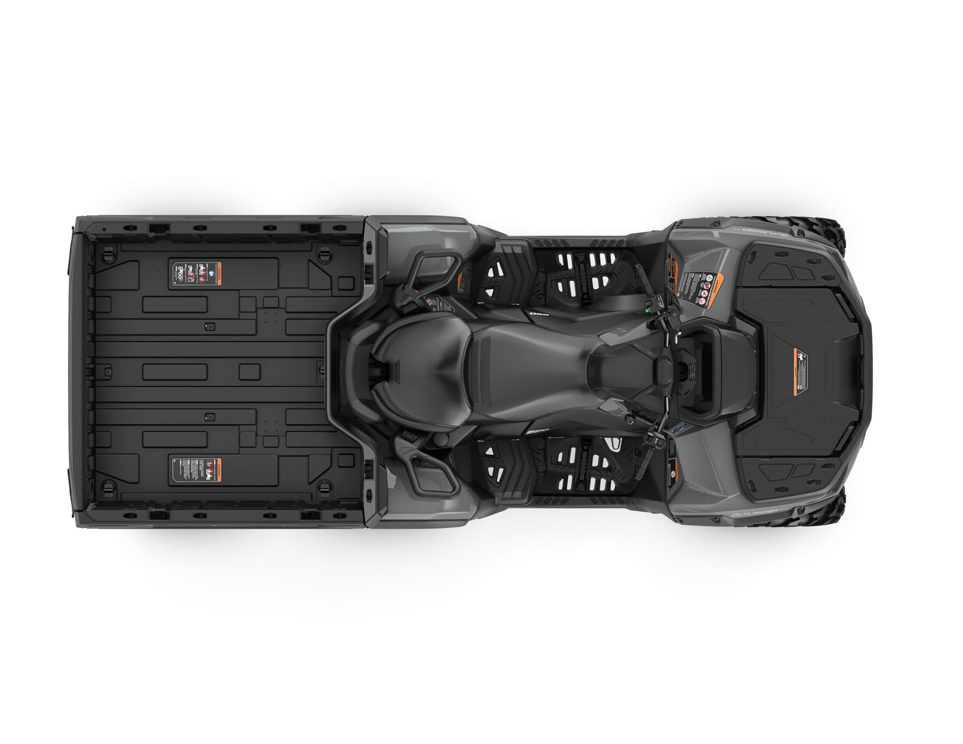 Can-Am Outlander MAX 6x6 DPS 850 — Granite Grey, вид сверху