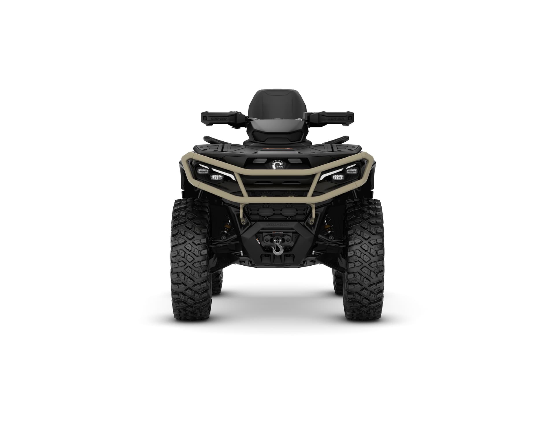 Can-Am Outlander MAX Backcountry 1000R — Stealth & Black, вид спереди