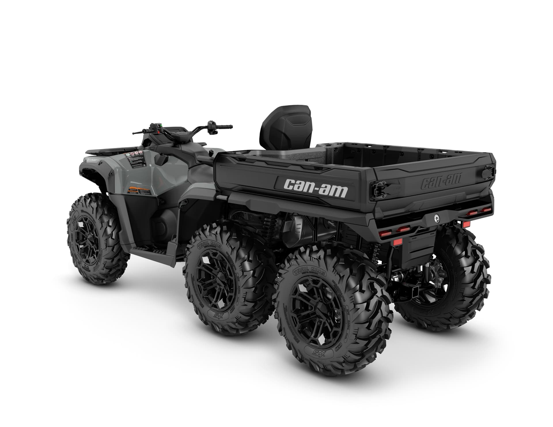 Can-Am Outlander MAX 6x6 DPS 850 — Granite Grey, вид сзади