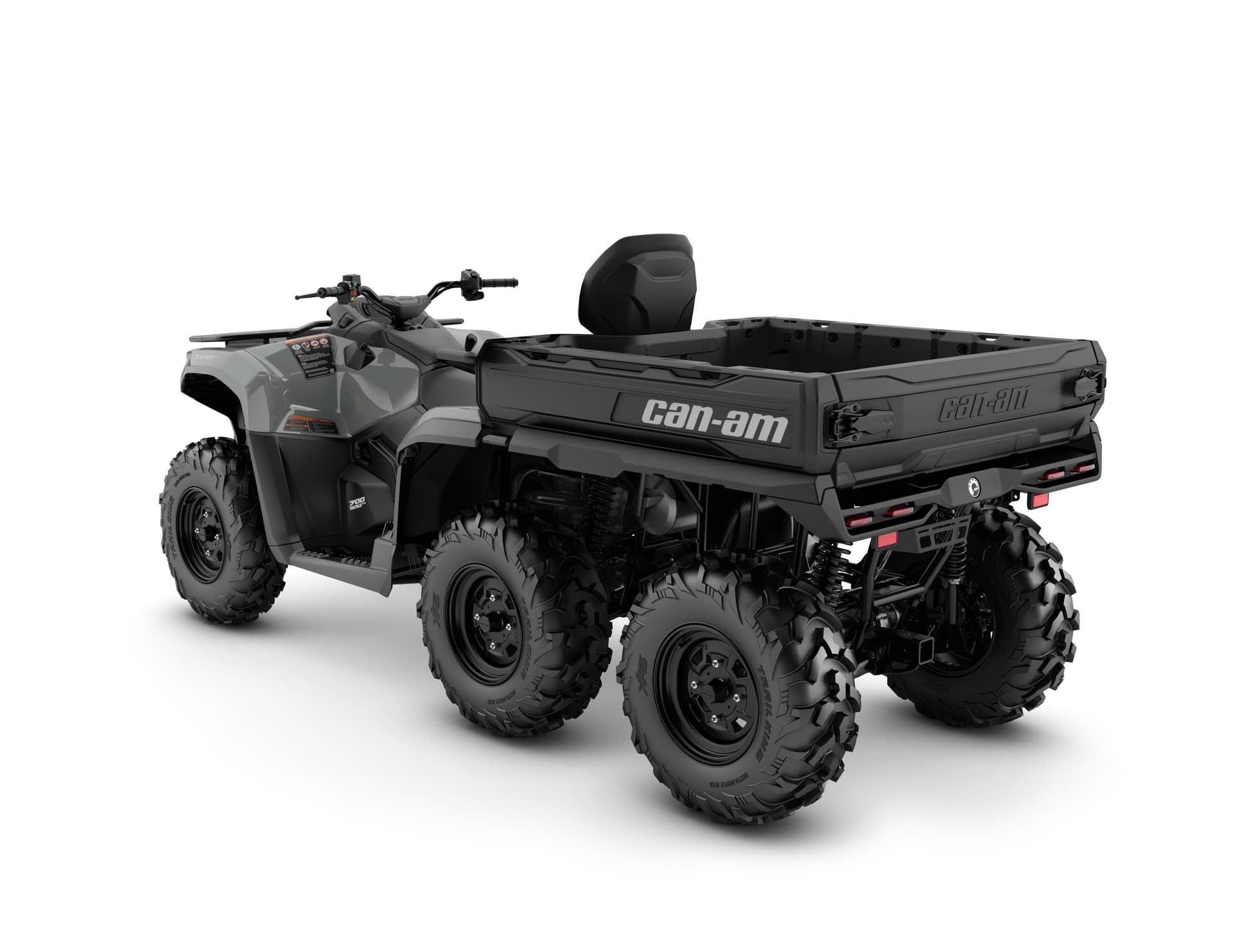 Can-Am Outlander MAX 6x6 DPS 700 — Granite Grey, вид сзади