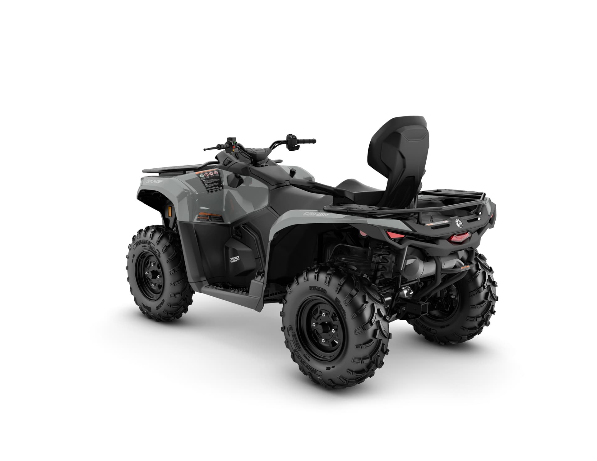 Can-Am Outlander MAX DPS 700 — Granite Grey, вид сзади