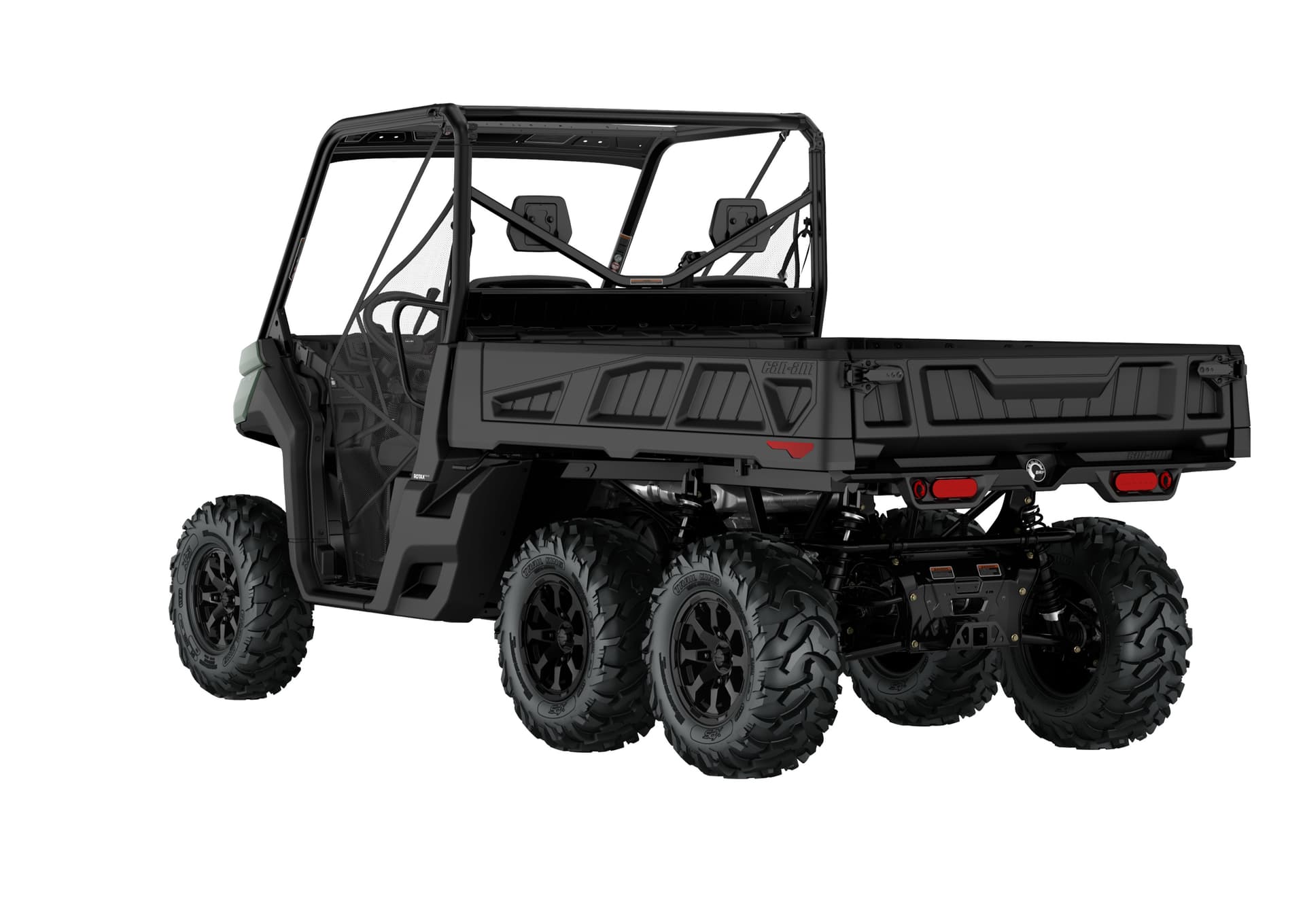 Can-Am Defender 6x6 DPS HD10 — Compass Green, вид сзади