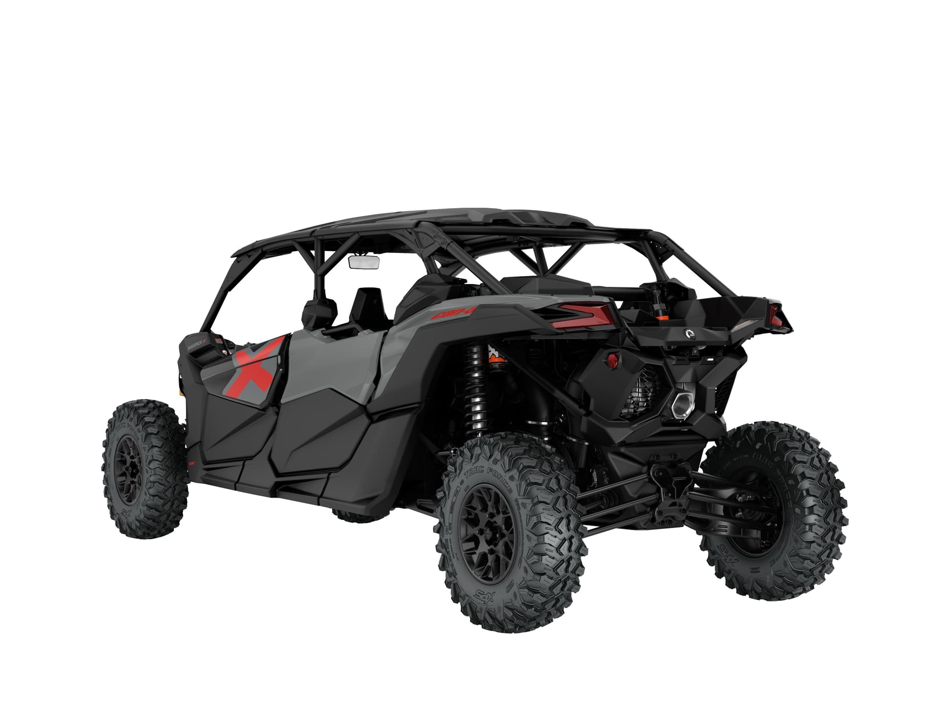 Can-Am Maverick X3 MAX X Turbo — Granite Grey, вид сзади