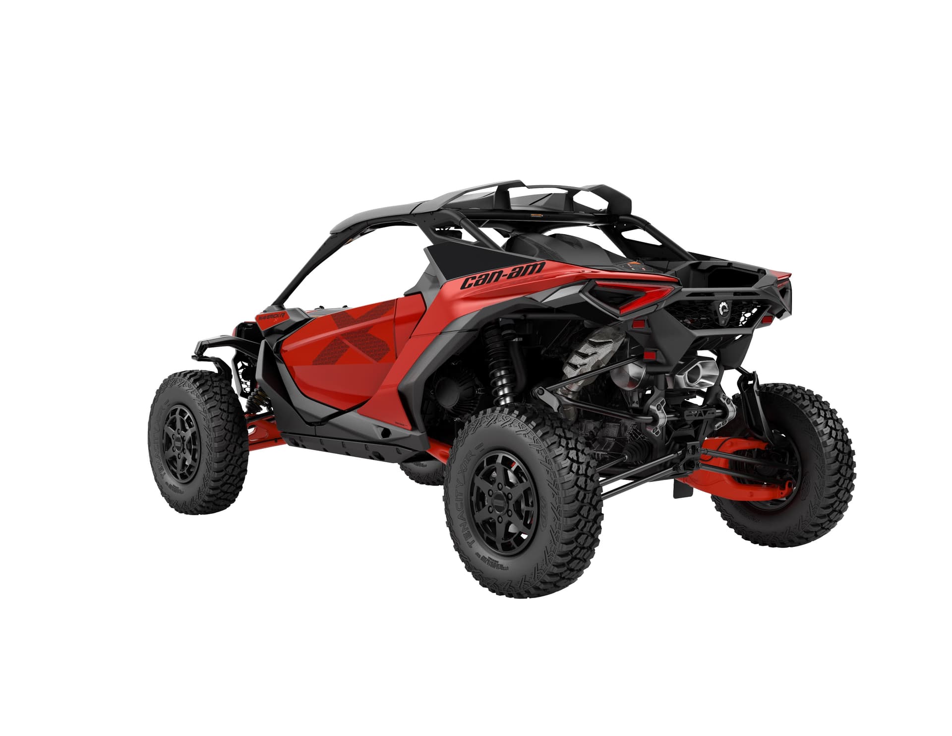 Can-Am Maverick R X — Legion Red, вид сзади