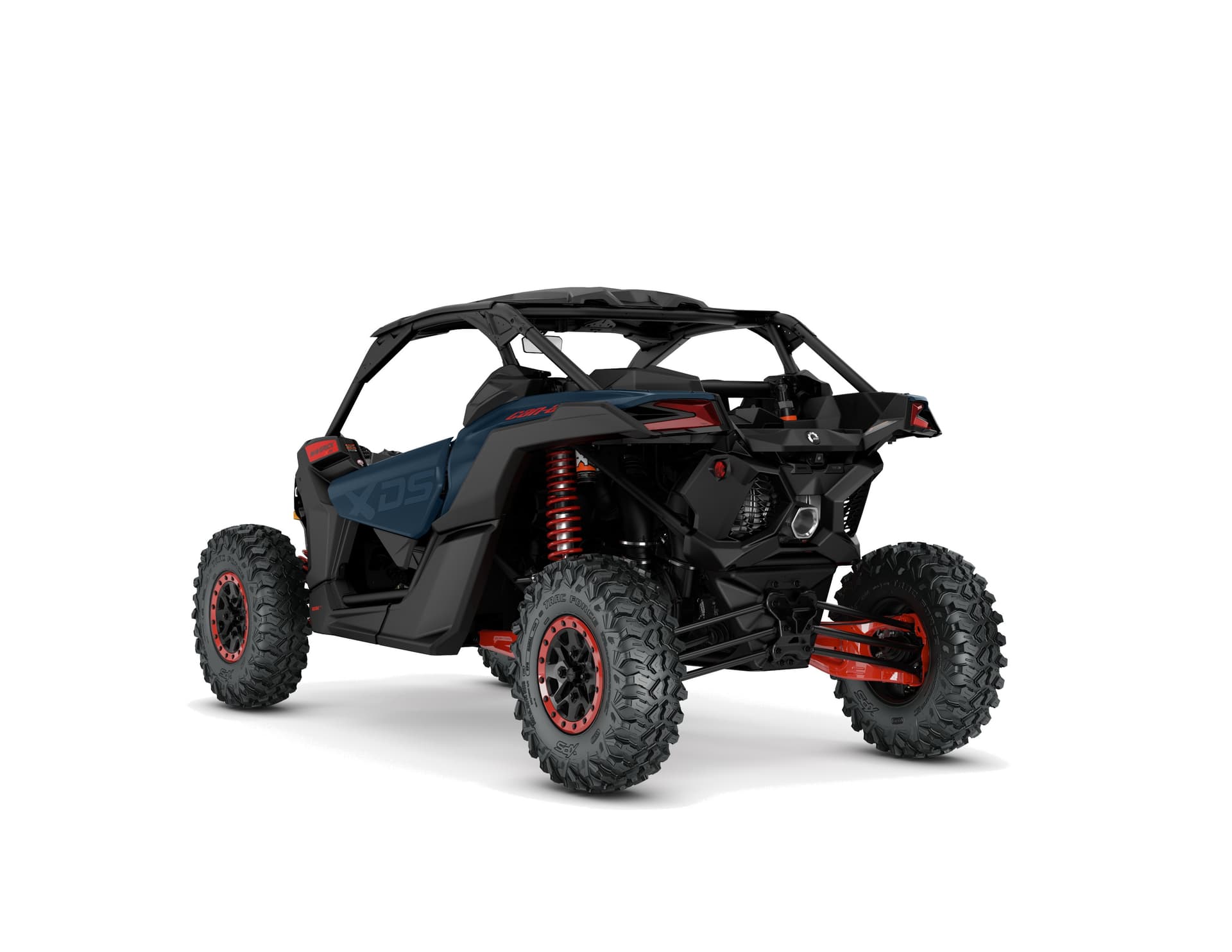 Can-Am Maverick X3 X DS Turbo RR — Dusty Navy, вид сзади