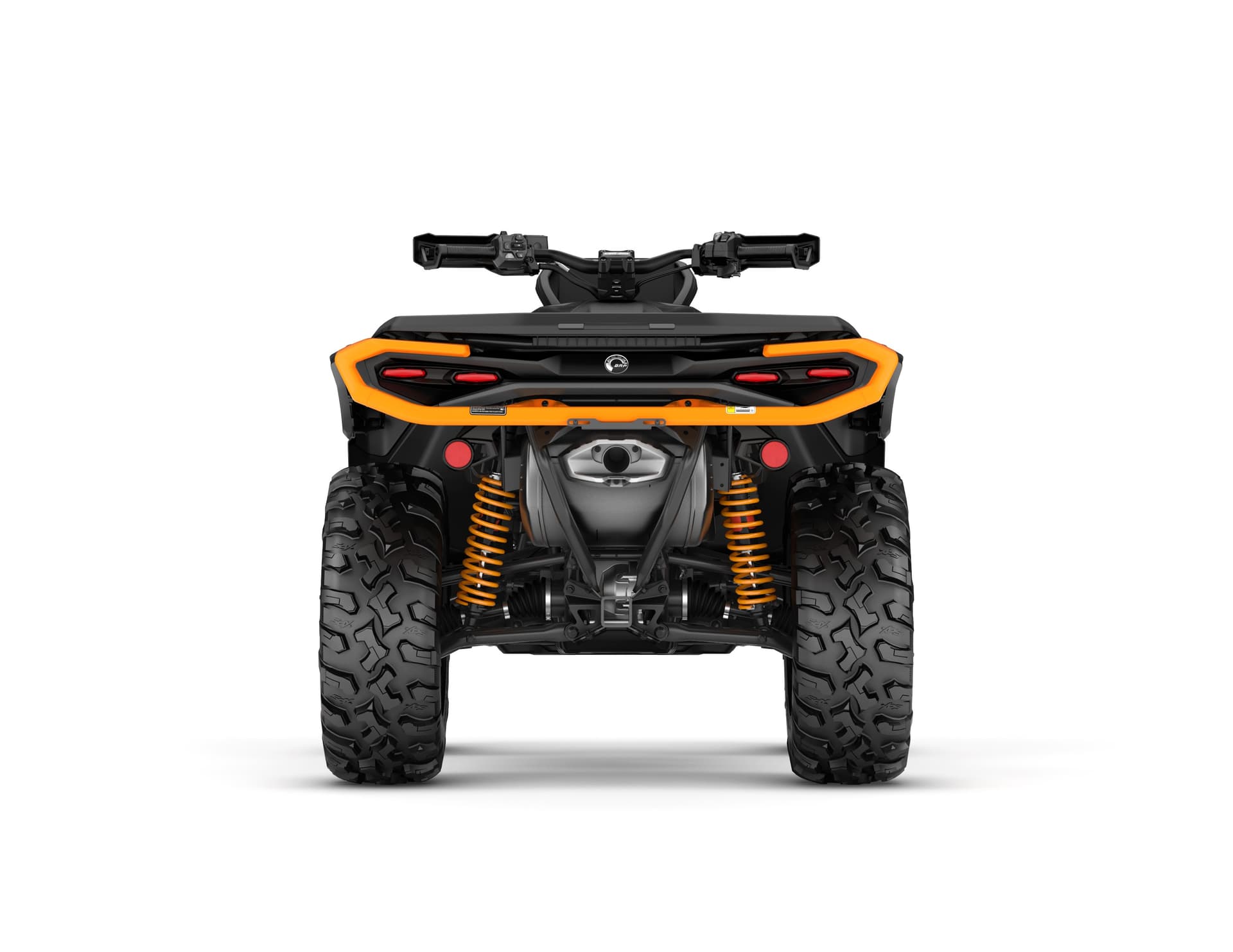 Can-Am Outlander XT-P 1000R — Mineral Grey & Orange Crush, вид сзади