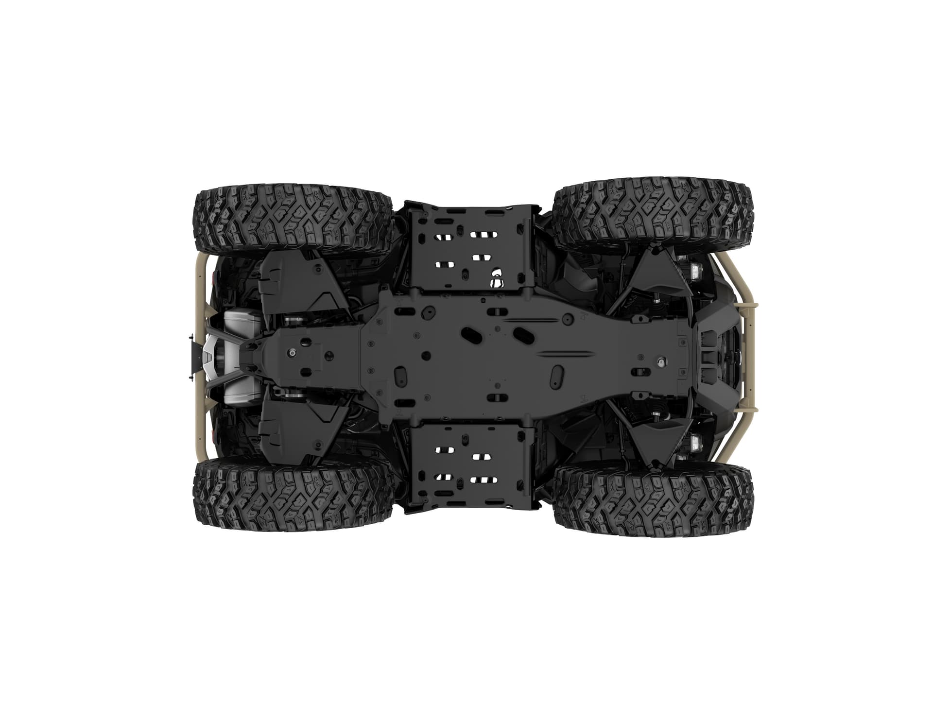 Can-Am Outlander Backcountry 1000R — Stealth & Black, вид снизу