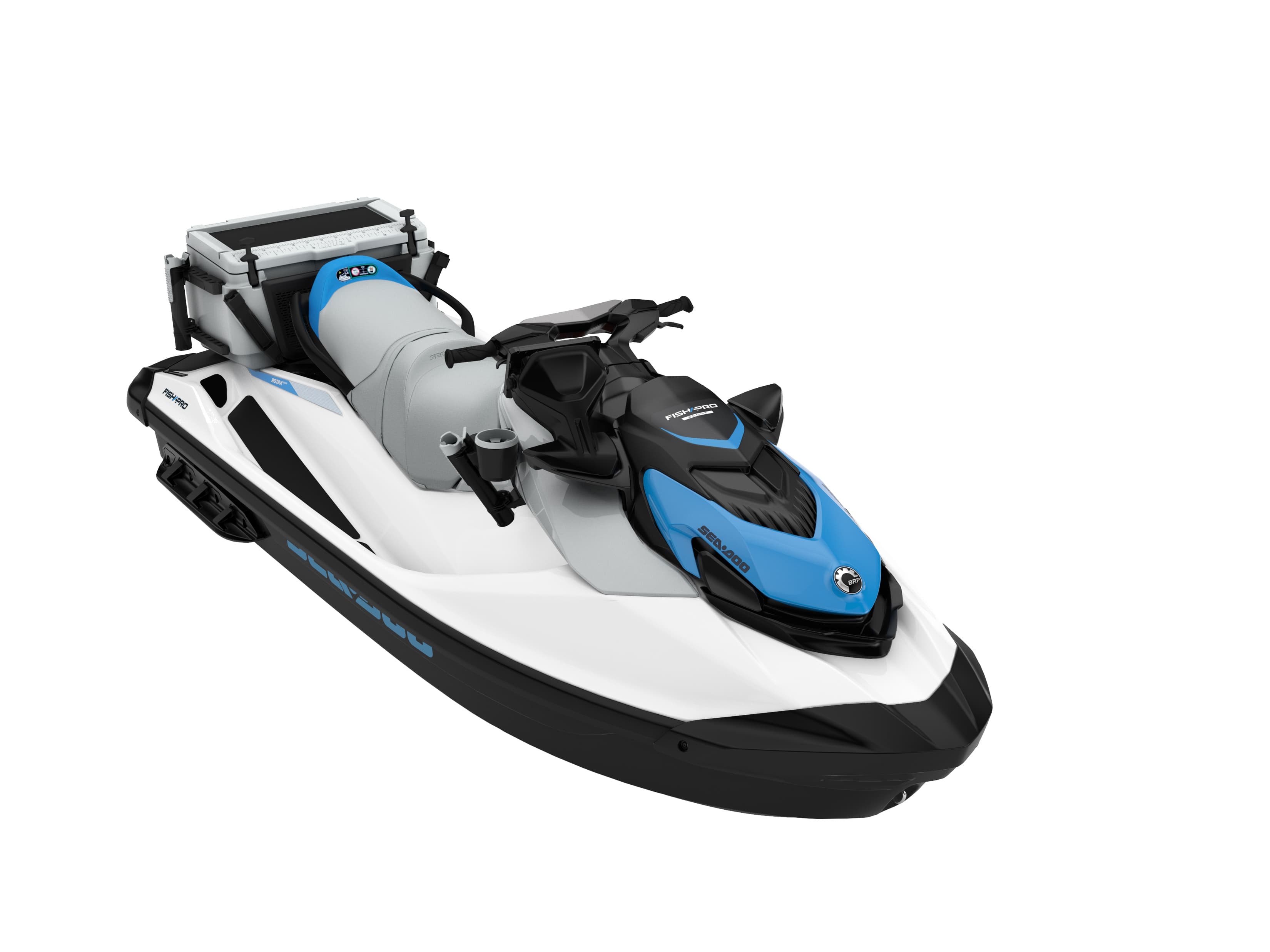 Sea-Doo FishPro Scout 130 — White and Gulfstream Blue