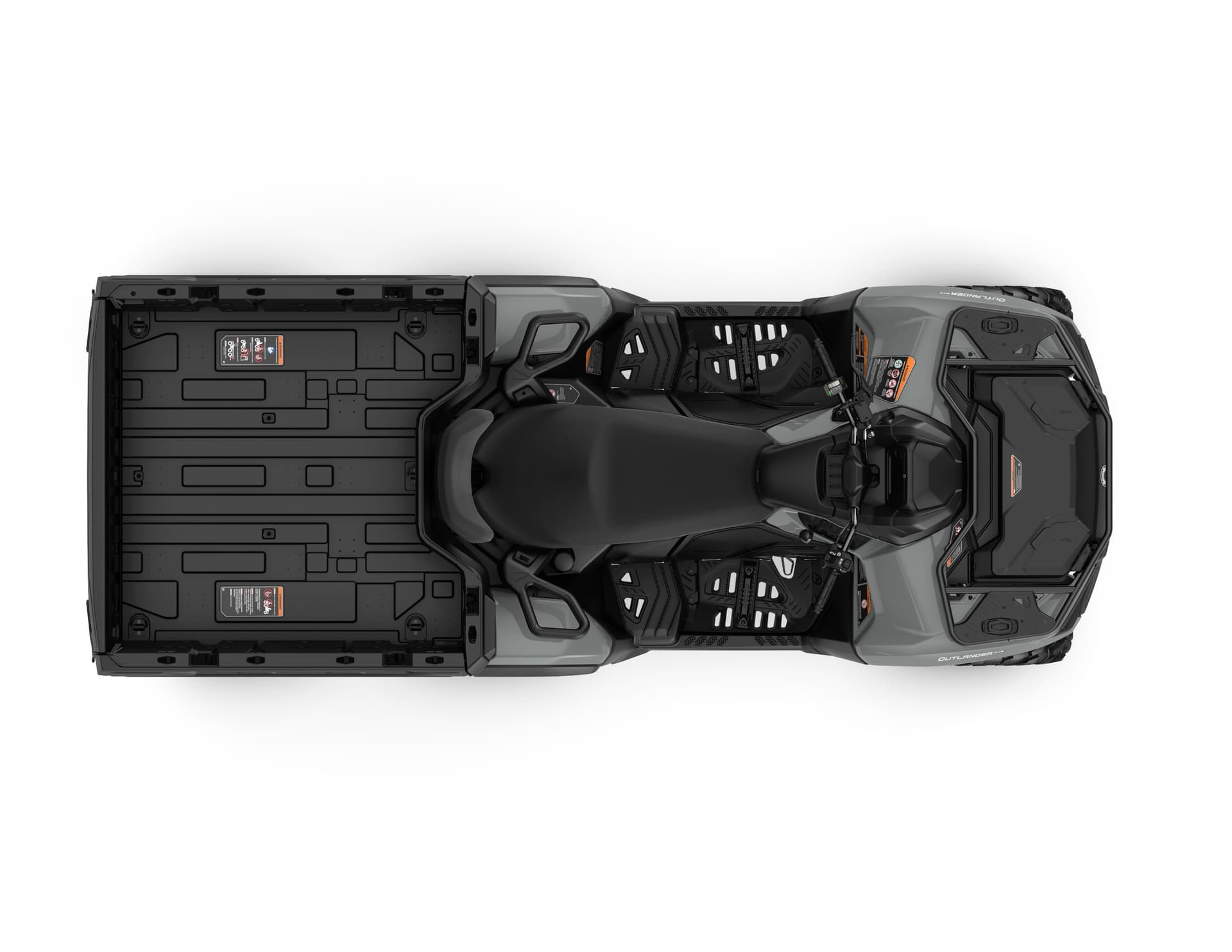 Can-Am Outlander MAX 6x6 DPS 700 — Granite Grey, вид сверху