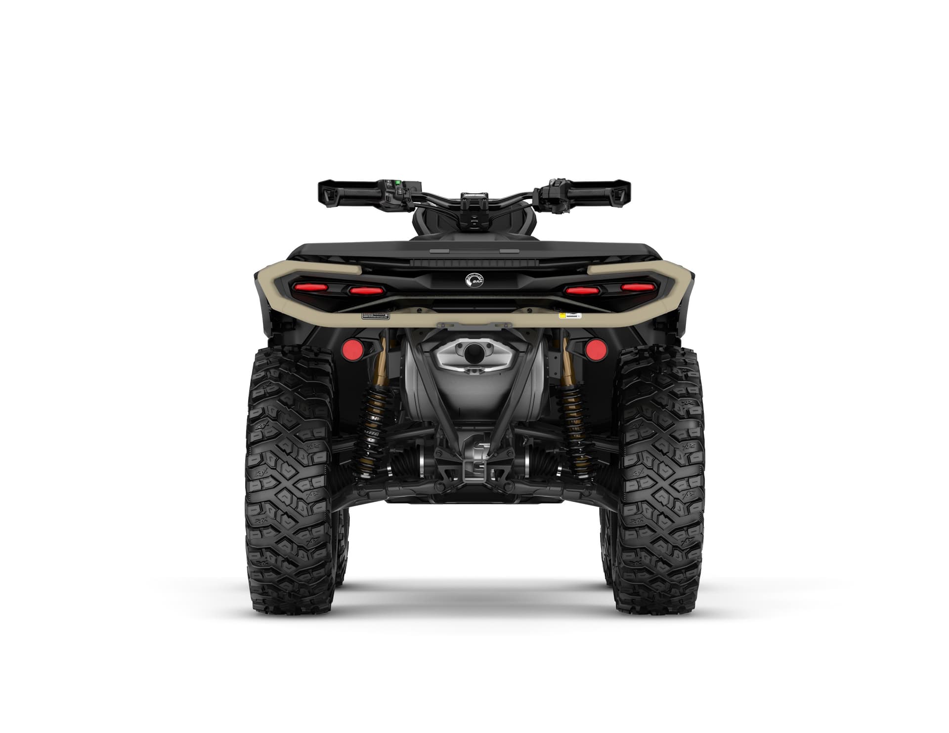 Can-Am Outlander Backcountry 1000R — Stealth & Black, вид сзади