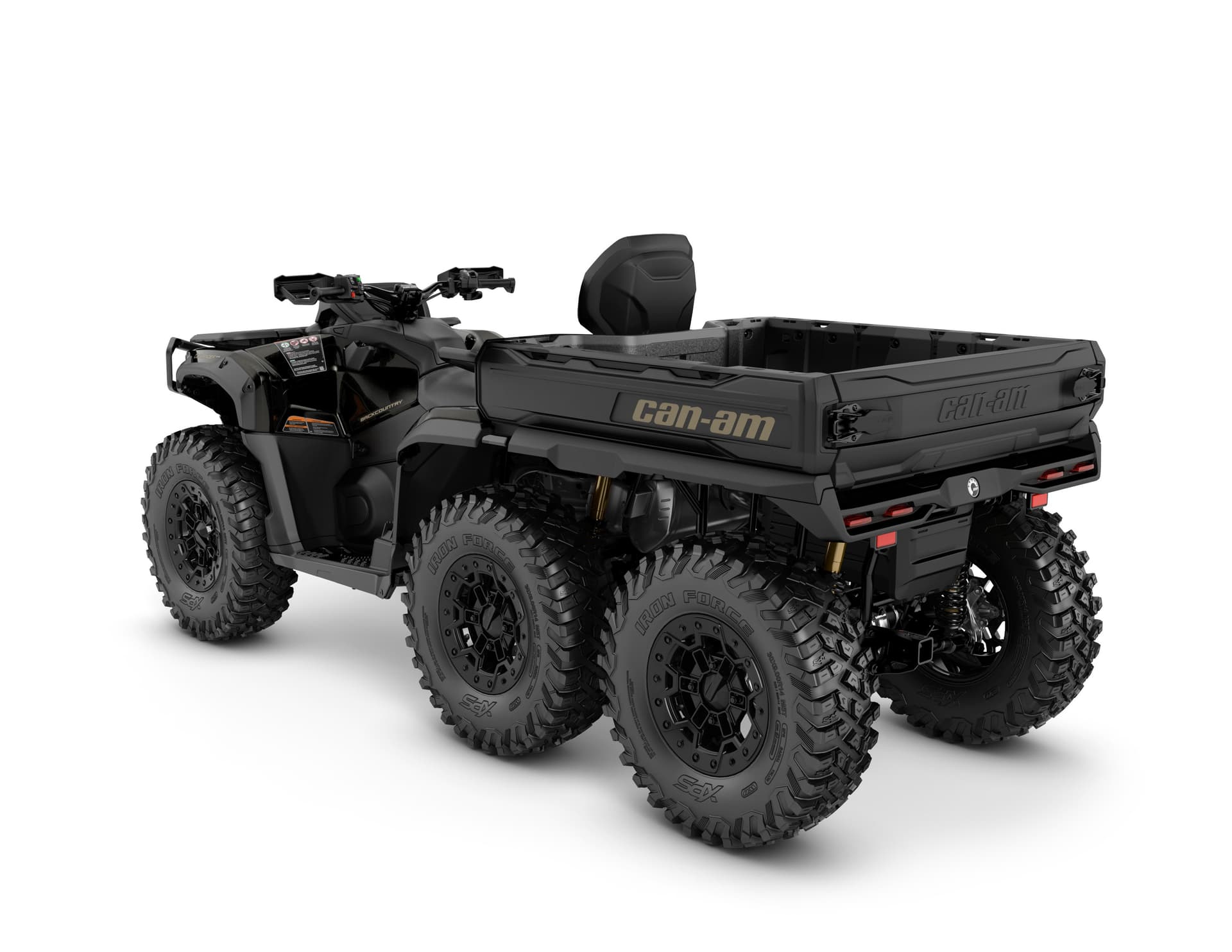 Can-Am Outlander MAX 6x6 Backcountry 1000R — Stealth & Black, вид сзади