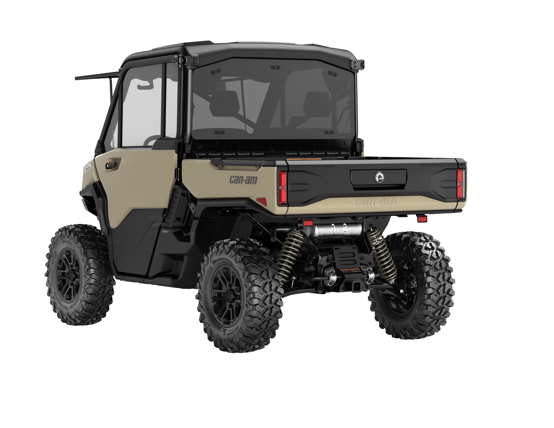 Can-Am Defender Limited HD11 — Desert Tan & Carbon Black, вид сзади