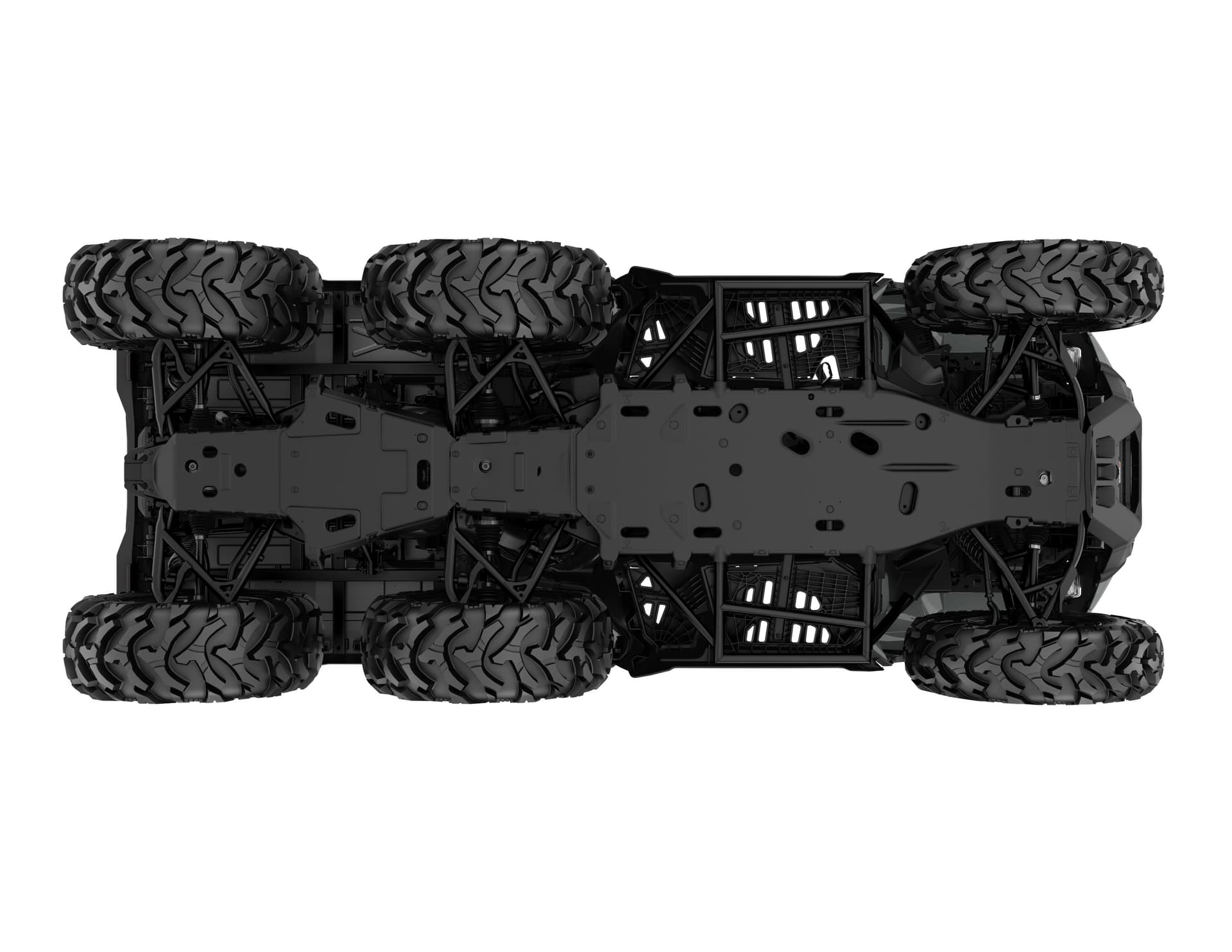 Can-Am Outlander MAX 6x6 DPS 850 — Granite Grey, вид снизу