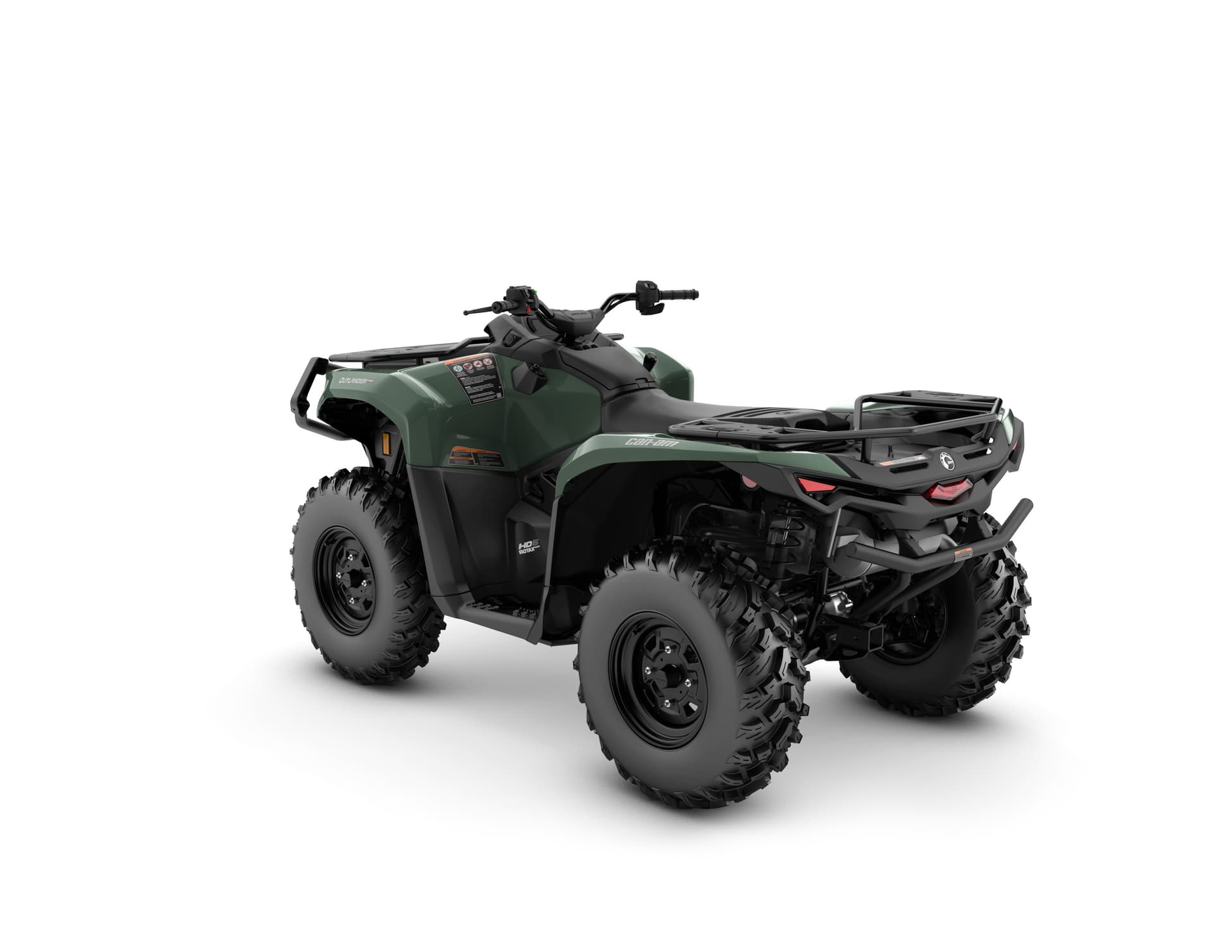 Can-Am Outlander PRO HD5 — Compass Green, вид сзади
